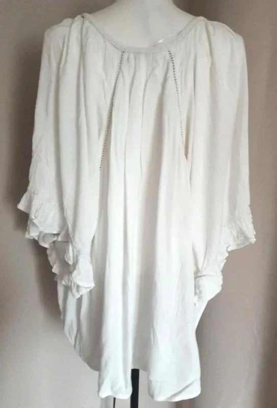 Blusa fluida blanca con lazos mujer 40 - L – photo 7